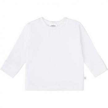 Camicia Bebè a Maniche Lunghe in Cotone Milky Bianco