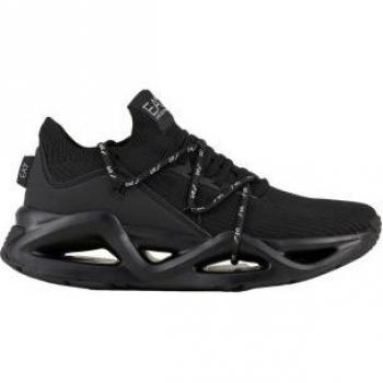 EA7 Emporio Armani Unisex Infinity Sneakers Black Size 43 1/3 Casual Lace-Up