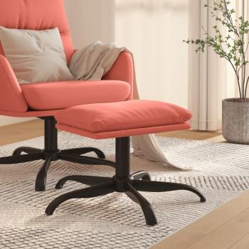 Tabouret de Canapé Velours Rose 60x60x36 cm