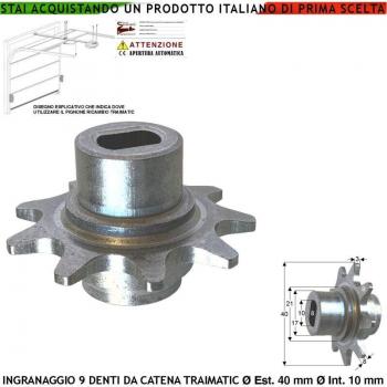 Ingranaggio 9 Denti – Uscita Moto Traimatic