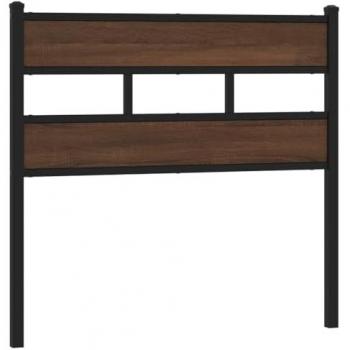 VIDAXL Testiera Rovere Marrone 75 cm in Acciaio e Truciolato  635350