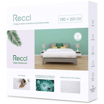 Protège Matelas Imperméable RECCI en Fibre de Bambou