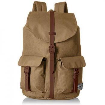 Herschel Supply Co. Dawson Unisexe Sac à Dos en Faux Cuir, Taille Unique, Brushstroke Camo/Tan