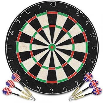 Champion Series Dart Set with High-Quality Sisal Steel Dartboard