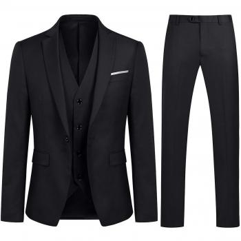 Traje de Negocios Casual para Hombre en Color Negro