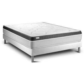 VITALIT Colchón Viscoelástico y Somier Blanco 135 x 200