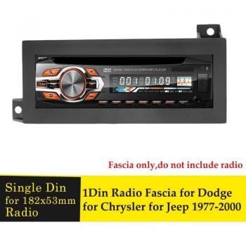 Panneau fascia radio unifilaire DIN – kit installation, adapt. lunette, garniture console, cadre CD