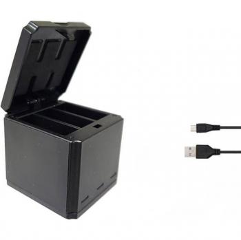 GoPro 3‑Way Akku‑Lader mit Transportkappe – Kompakt und robust
