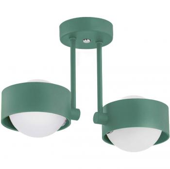 Plafón 2 Luz Argón Verde Mado