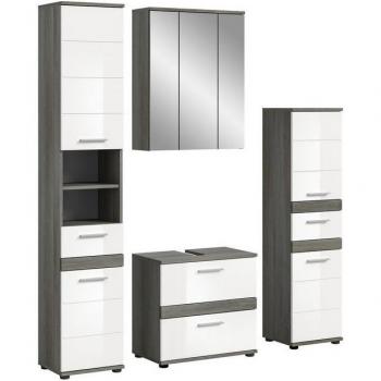 Chb Collection – Quartette Décor SDB Gris-Blanc Twyni
