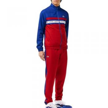 Lacoste Blau-Roter Sportanzug mit Streifen