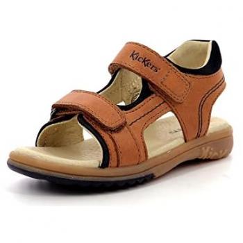Sandales KICKERS Platino cuir talon ouvert