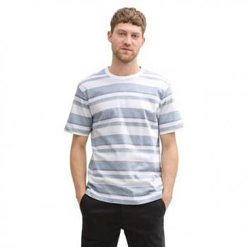 Tom Tailor Classic Regular Fit T-Shirt aus 100 % Baumwolle, blau, XL+