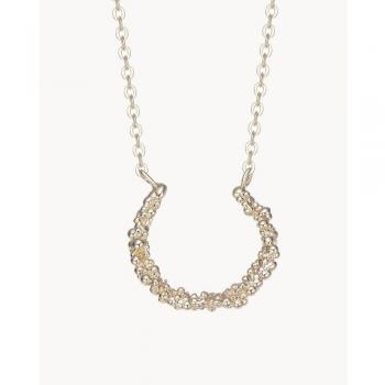 Collar de cadena con colgante de círculo abierto