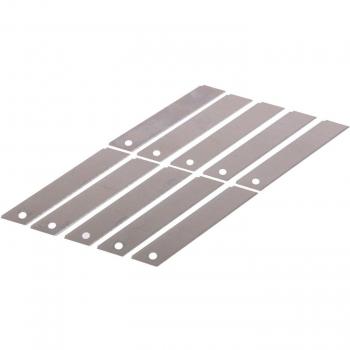 Generic equivalent product name:18mm Snap-Off Utility Knife Blades, Carbon Steel, 10-Pack