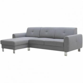 Sofá Moderno Axel Malmo Chaise Longe Color Gris Claro 2