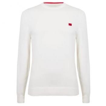 HUGO Strickpullover mit Label-Badge Modell 'San Cassius', Größe S