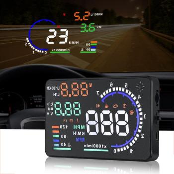 OBD2 D2000 HUD Geschwindigkeit und Warnsystem