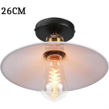 Lampadario Retrò Axhup 26 cm – Lampada a Forma di Cappello in Ferro
