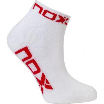 Equivalente a Calcetines de pádel nox tobilleros de mujer blancos logo rojo