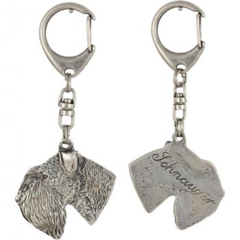Schnauzer III Élégance – Porte‑clé, Décor de Sac & Pendentif