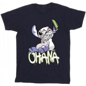 Lilo And Stitch Ohana Girls Cotton T-Shirt