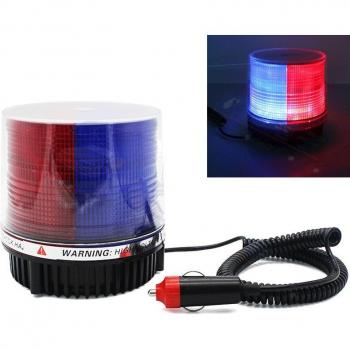 Amber Emergency Strobe Light with Magnetic Mount