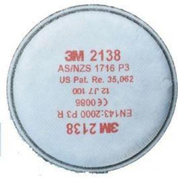 Filtro 3M 2138 P3R – Seguridad Contra Ozono y Gases Ácidos