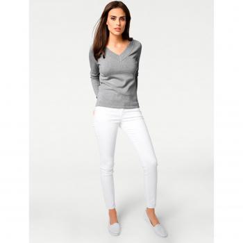 Heine Strickpullover mit V-Ausschnitt
