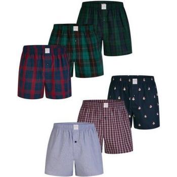 MG-1 Wijde boxershorts heren 6-pack klassiek blauw