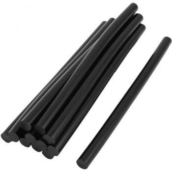11mm Dia 190mm Length Black Hot Melt Glue Sticks, 5 Pack of 12
