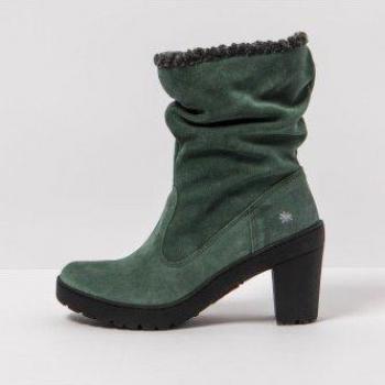Mujer Botín cremallera alta 1757 SILK SUEDE ALPINE con tacón