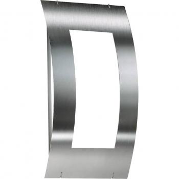 Applique murale extérieure Quadrat en acier inoxydable IP44 sans capteur E27
