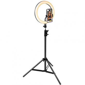 Kit Influence XL Anneau Lumineux 26 cm Blanc avec Trépied 1,6 m Noir