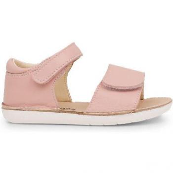 Sandalias de piel para primeros pasos de niña con cinta adhesiva