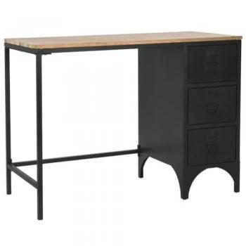 Bureau moderne en bois de sapin et acier