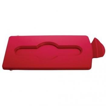 Bouchon Rubbermaid station de recyclage mince rouge