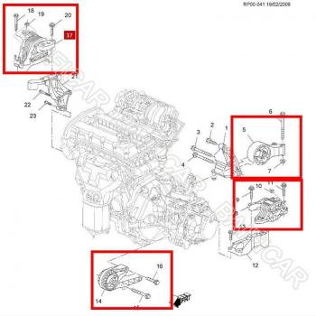 Baificar Engine Mount 13248551 for Chevrolet Cruze 1.8L and Buick Cascada