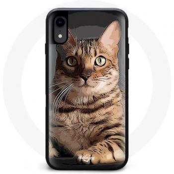 IPhone X Bengal Cat Pile Case