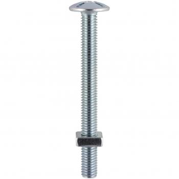 Box of 100 TIMco Zinc Coated Roofing Bolts and Square Nuts