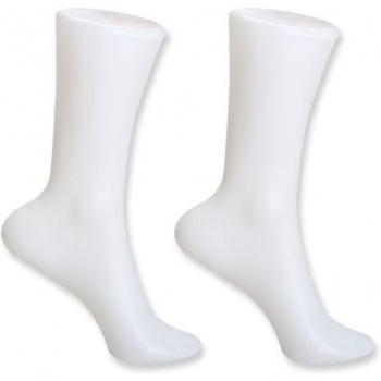 2Pcs Plastic Mannequin Feet for Sock Presentation