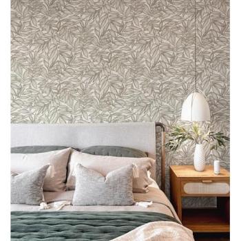 Hojas Marrones Calmadas – Papel Textil GAULAN