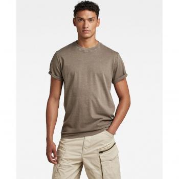 G-Star T-shirt homme marron à cils