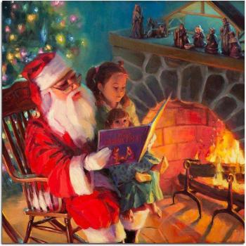 Art Diamant 5D Claus et Petite Fille 30x30CM