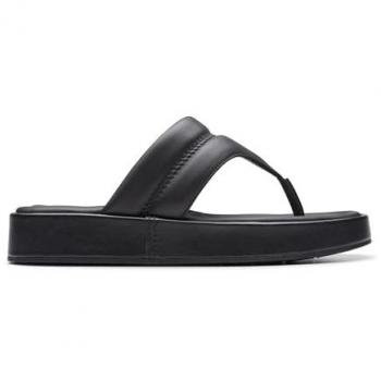 Clarks Damen Zehentrenner Alda Walk Schwarz 39,5