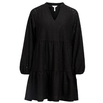 Dress Midi Laila Gia Nero, Maniche Lunghe, Grande XL