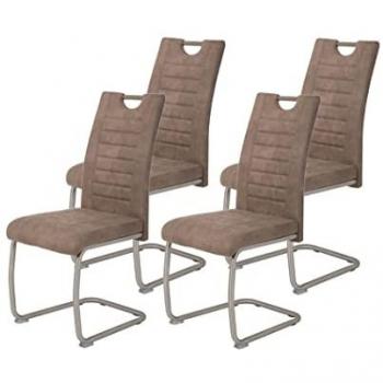 Vollschwingen-Set „Ulla“ – 4 Stühle, Hela Microfaser