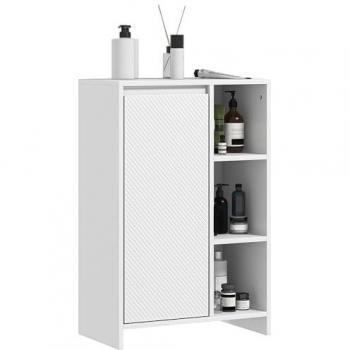 Homcom Offenes Badezimmerregal 53x30x80 cm in Weiß