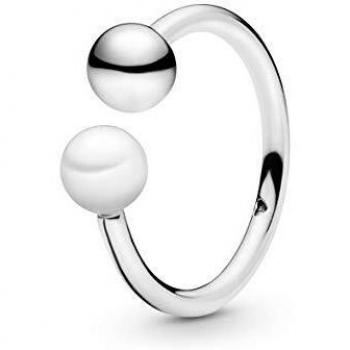 Anillo Apilable Pandora Perla Talla 54