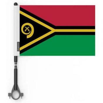 Polyester Vanuatu Flag Collection – 5 Items, 14x21 cm, Double‑Sided Print